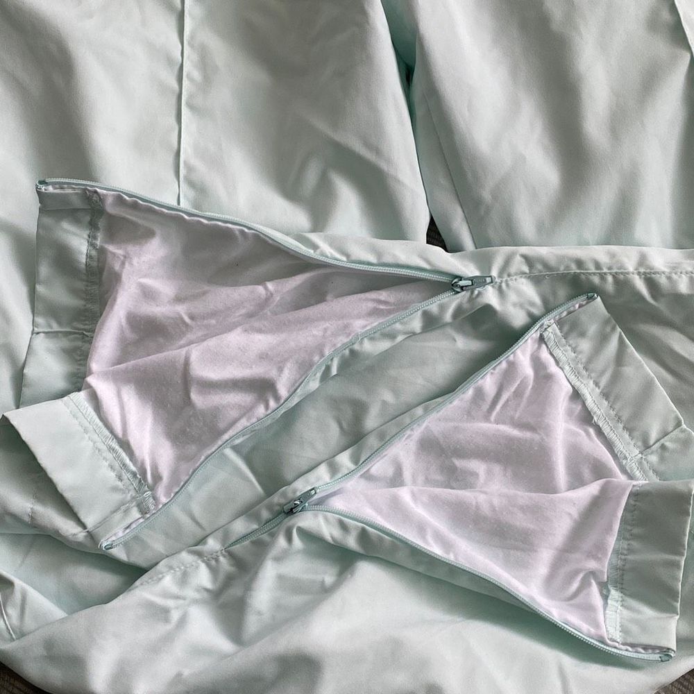 VTG 90s Head Sportswear Ice Blue Windbreaker Ski Pants Ladies Size Medium - Picture 4 of 4